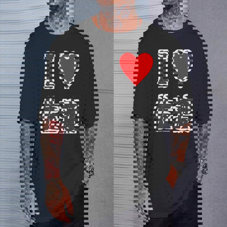 アイラブ・佐渡（I Love ハート）佐渡島【47都道府県】佐渡ヶ島 ジモtティ 地元愛 お土産 面白 Tシャツ 彼への贈り物