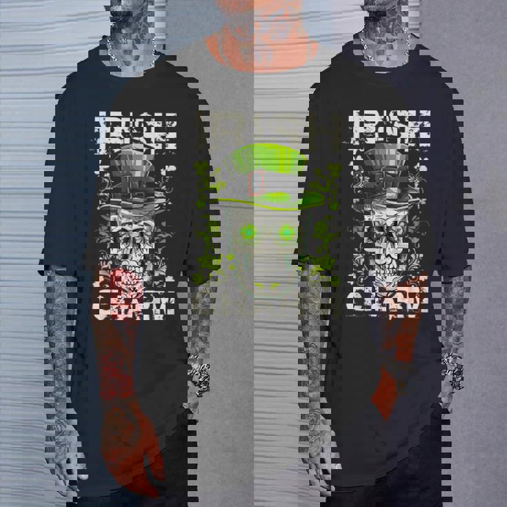 アイリッシュ・チャーム・シュガー・スカル・セント・パトリックス・デイ・アウトフィット Tシャツ 彼への贈り物