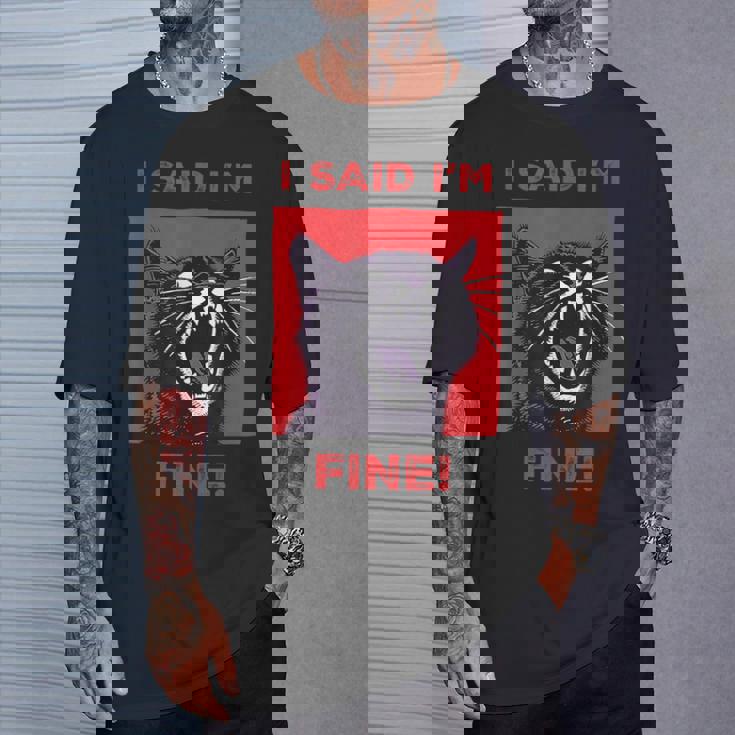 アイ・サイド・アイ・アイム・ファニー・キャット Tシャツ 彼への贈り物