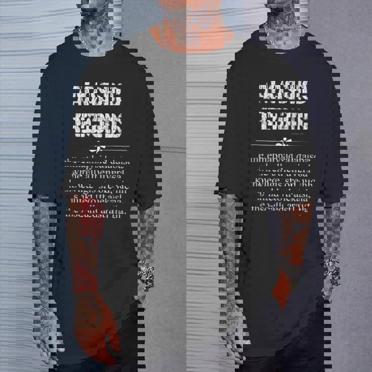 アカシックレコード Akashic Records Dictionary Word Definition Occult Tシャツ 彼への贈り物