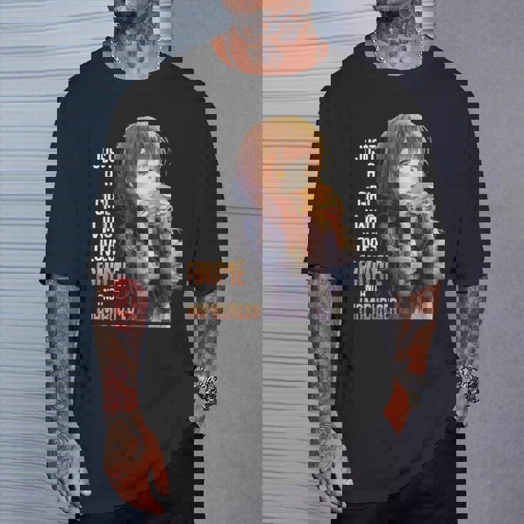 アニメとハンバーガーが大好きな女の子 Tシャツ 彼への贈り物