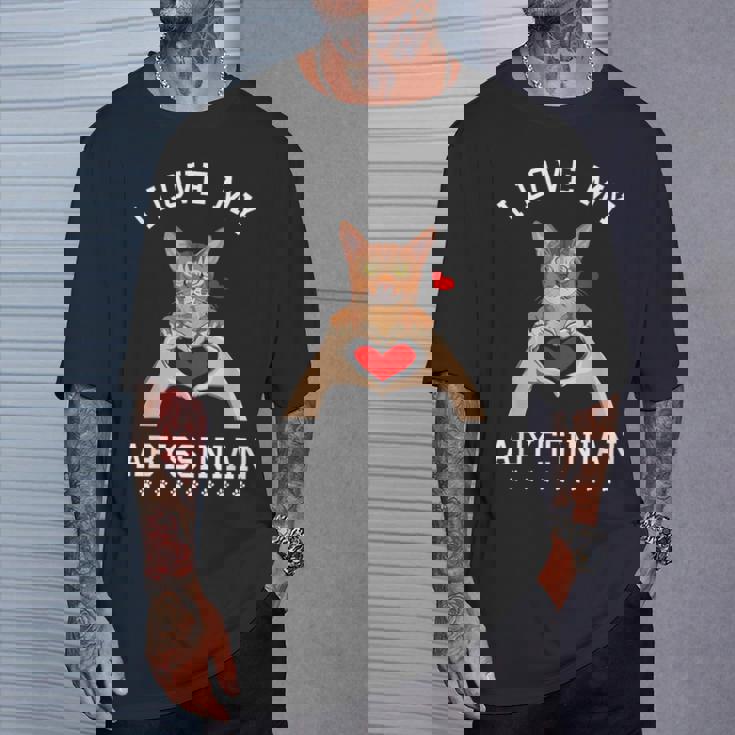 アビシニアン 猫 アビシニアン アビス Tシャツ 彼への贈り物