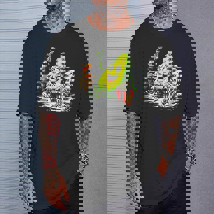 アボカド リラックス 持株 おやつ アート フルーツ モチーフ アボカド Tシャツ 彼への贈り物