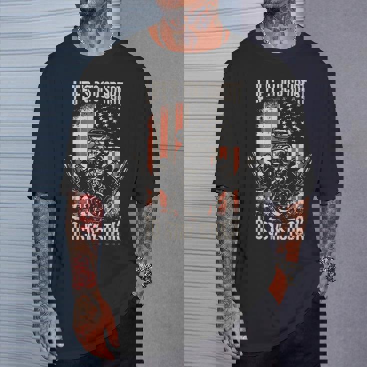 アメリカン マッスル カー メカニクス ドラッグ レーシング ホットロッド Tシャツ 彼への贈り物