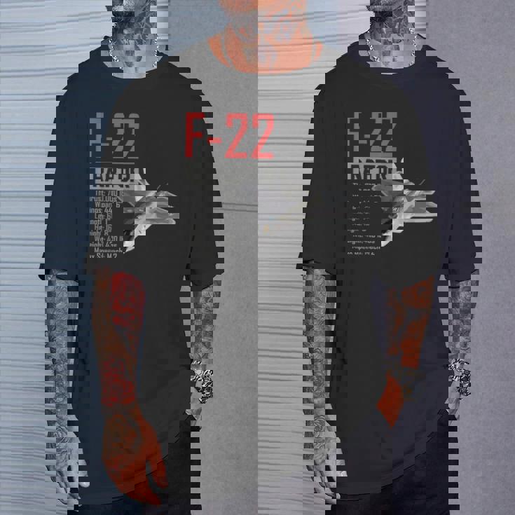 アメリカ航空機ステルス戦闘機 F22 ラプター Tシャツ 彼への贈り物