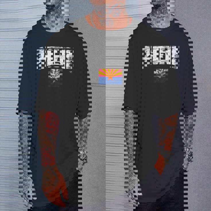 アリゾナ州フェニックス フラッグ プライド ヴィンテージ Az Tシャツ 彼への贈り物