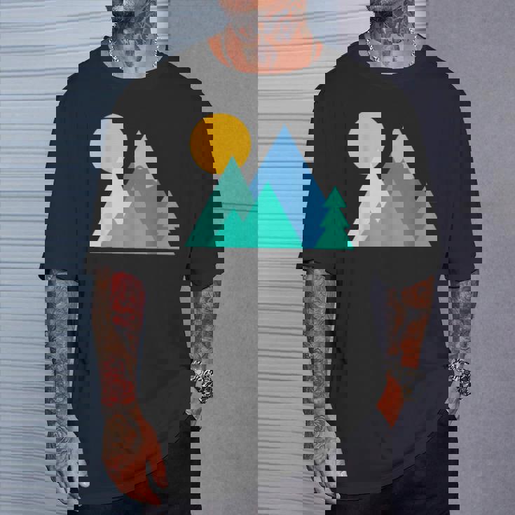 アルピニズム アルパイン・フォーゲット・ミー・ノット スキー マウンテンフラワー Tシャツ 彼への贈り物