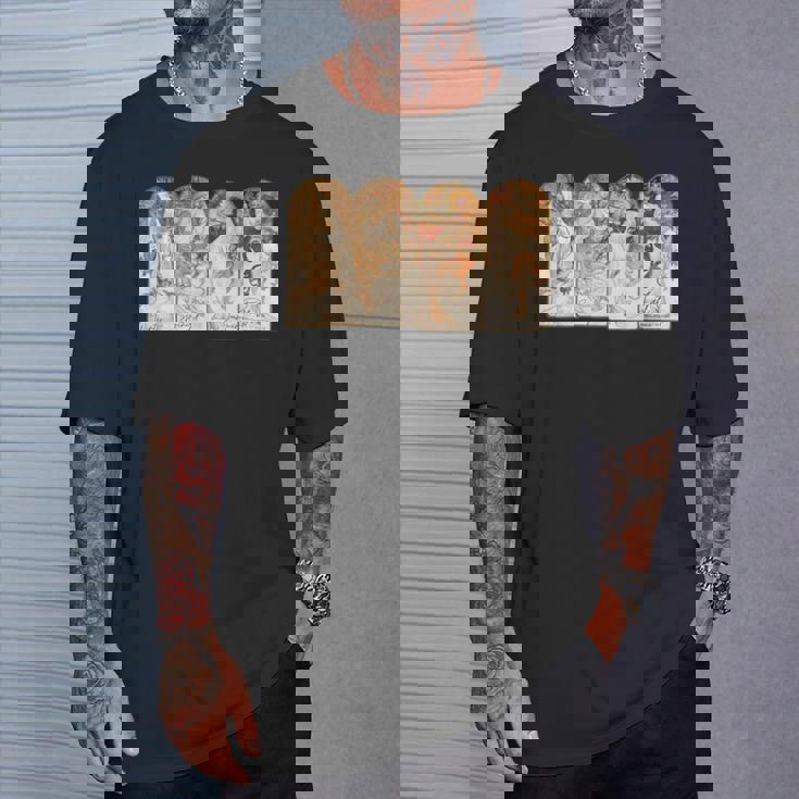 アルフォンス・マリア・ミュシャの季節 Tシャツ 彼への贈り物