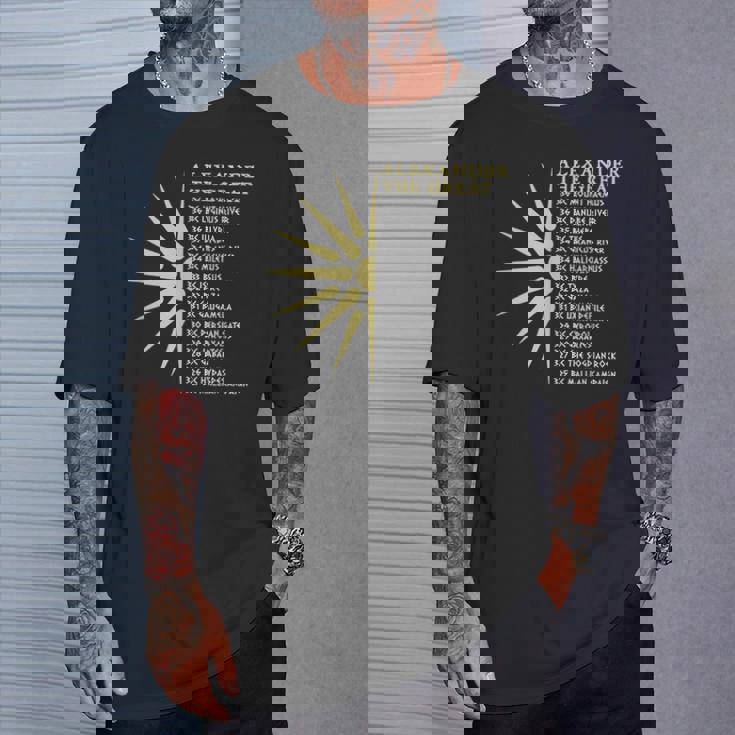 アレクサンダー大王の戦い 古代マケドニア Tシャツ 彼への贈り物