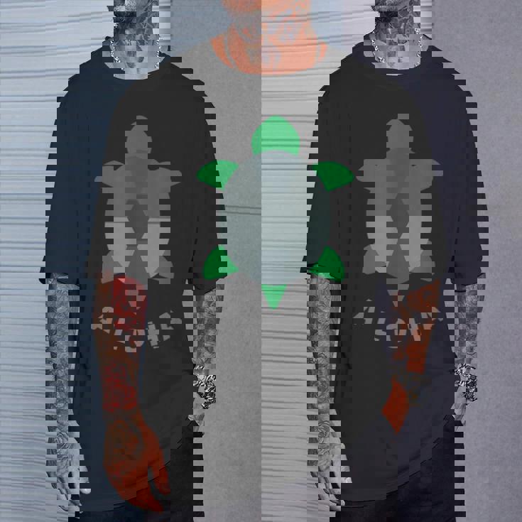 アロハ ハワイ ハワイアン 亀 海 動物 ビーチ キッズ ボーイズ クール Tシャツ 彼への贈り物