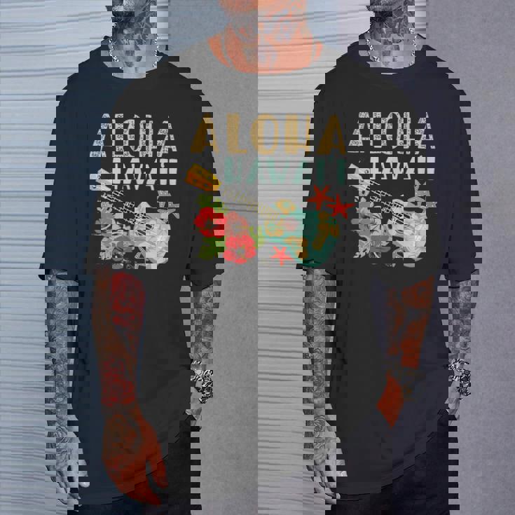 アロハ ハワイアン ウクレレ Tシャツ 彼への贈り物