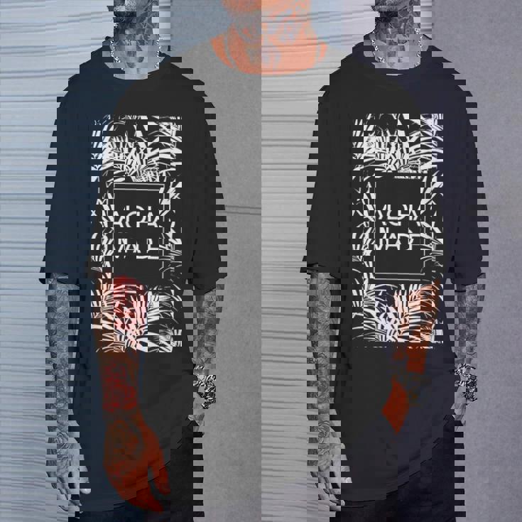 アロハ メイド トロピカル ヤシの木 ハワイ Tシャツ 彼への贈り物