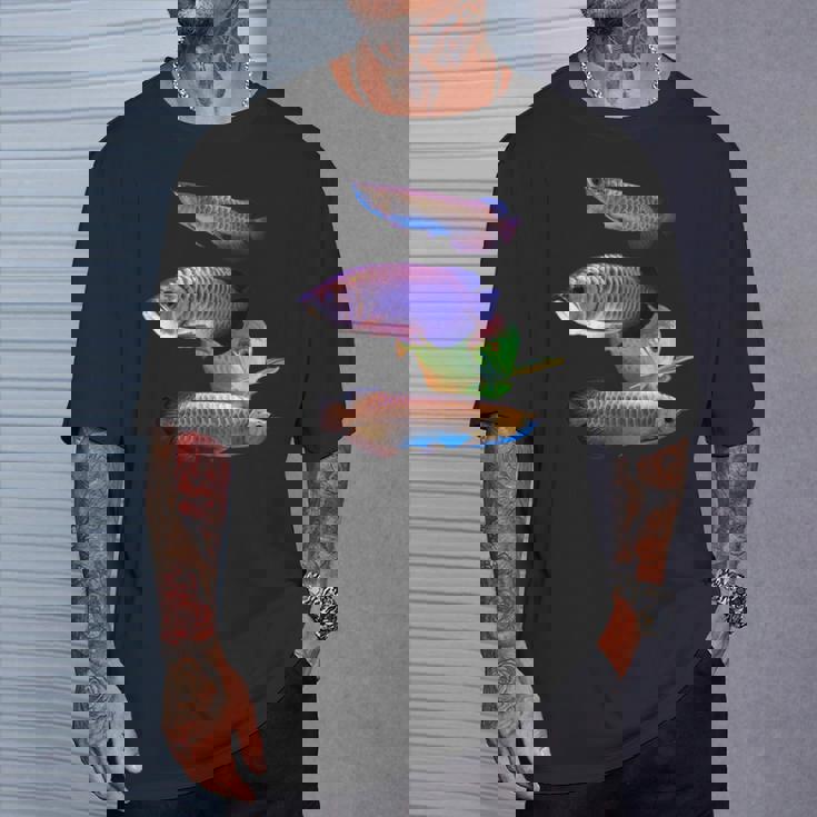 アロワナ 水槽 水槽 愛好家 大型 アロワナ デザイン Tシャツ 彼への贈り物