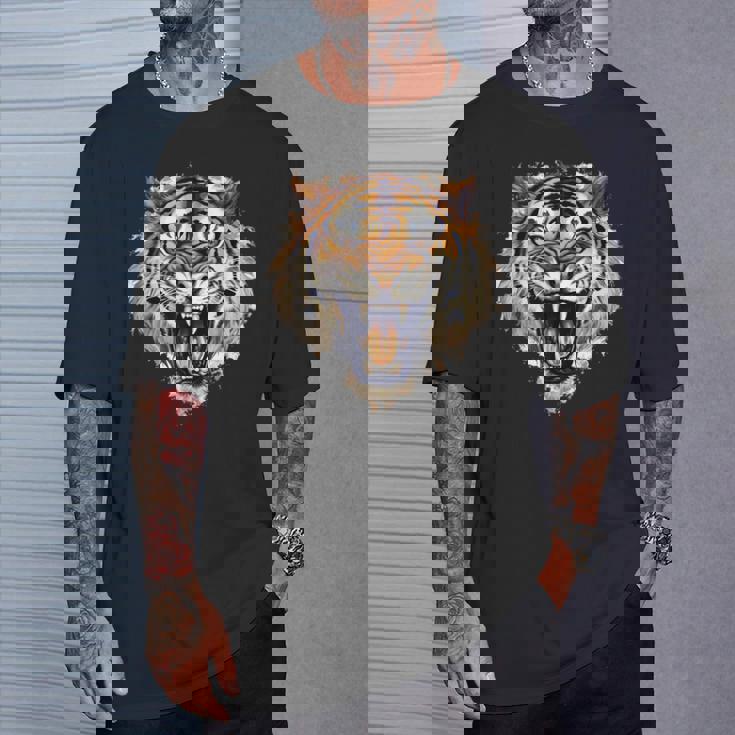 アングリータイガー、ローリングタイガー Tシャツ 彼への贈り物