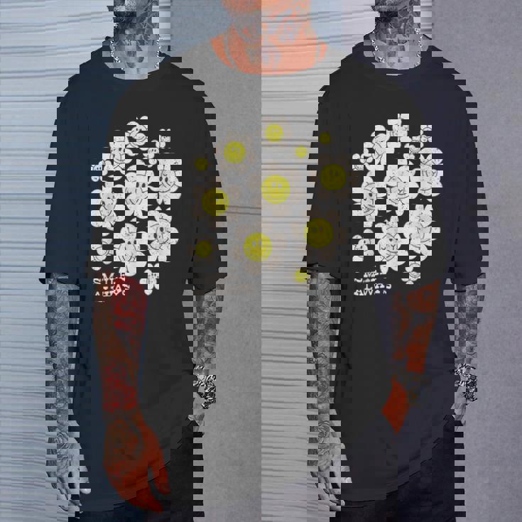 イエロー スマイル 顔 花mile Always キッズ 幼児 女の子 Tシャツ 彼への贈り物