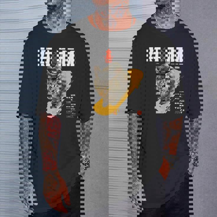 イカ耳ねこ、うずら 猫 キジトラ猫 イカミミ Cat Tシャツ 彼への贈り物