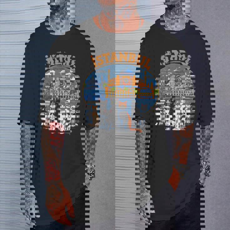 イスタンブール 猫の街 トルコ土産 トルコ猫好きギフト Tシャツ 彼への贈り物