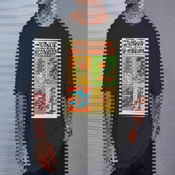 イタリアのブレインロットコミックポスター Tシャツ 彼への贈り物