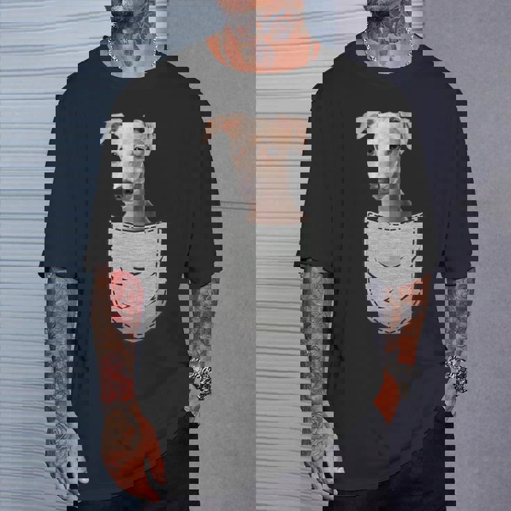 イタリアングレイハウンド ウィペットチェストバッグ 犬の飼い主用 Tシャツ 彼への贈り物