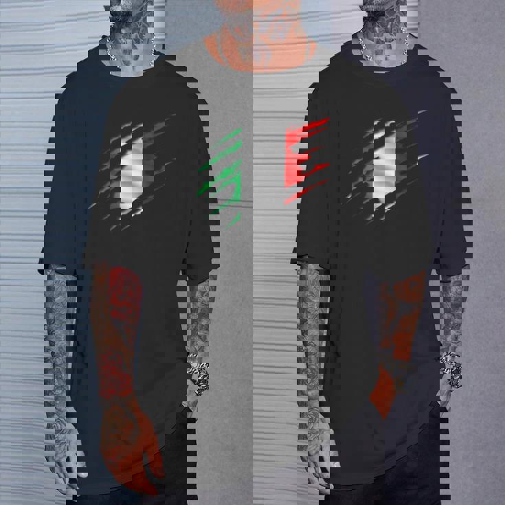 イタリア国旗 トリコロール イタリアバナー Tシャツ 彼への贈り物