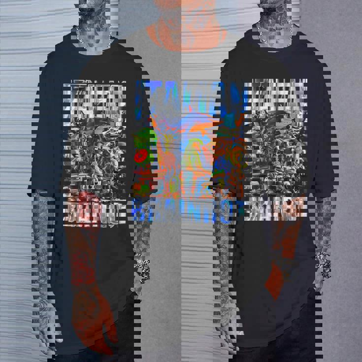 イタリア料理ブレインロット Tシャツ 彼への贈り物