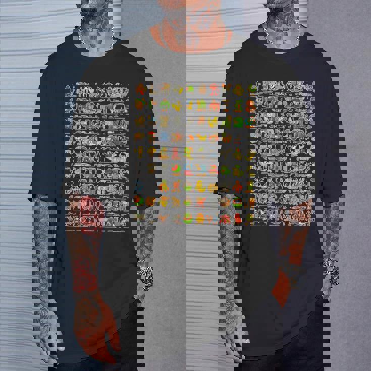 イタリア語-ブレインローz世代面白いミーム90ブレインロットキャラクター Tシャツ 彼への贈り物