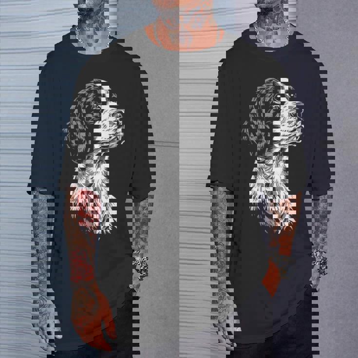 イングリッシュセッター 犬 モチーフ ペット イラスト イングリッシュセッター Tシャツ 彼への贈り物