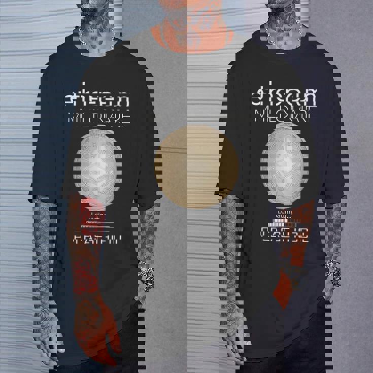 イーサリアム ミリオネール ローディング プリー・ホドル ファニー Eth 20 コイン Tシャツ 彼への贈り物