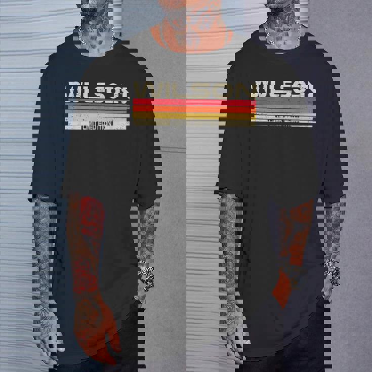 ウィルソン 姓 誕生日 家族 再会 80年代 90年代 夕日 Tシャツ 彼への贈り物