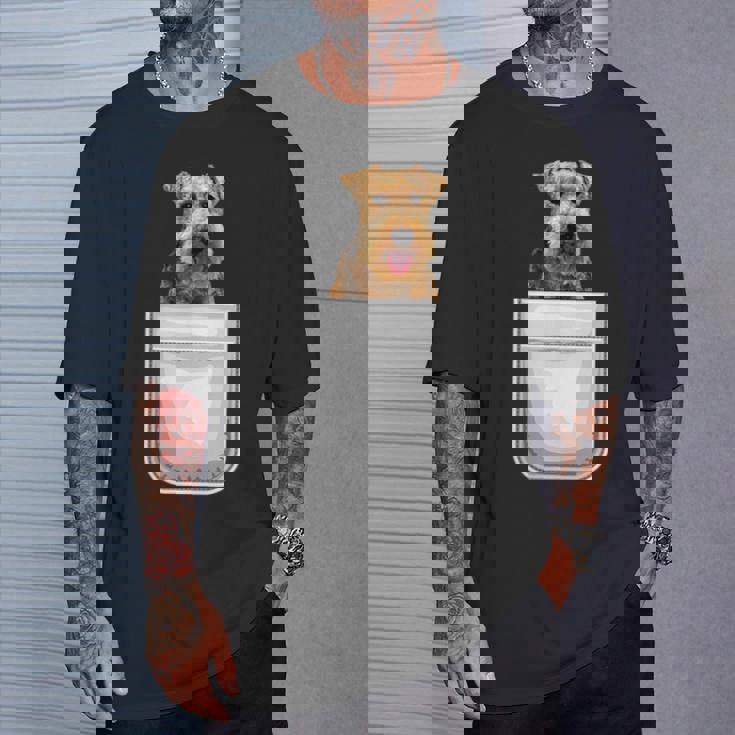 ウェルシュテリア パピー ドッグ ポケット入り Tシャツ 彼への贈り物