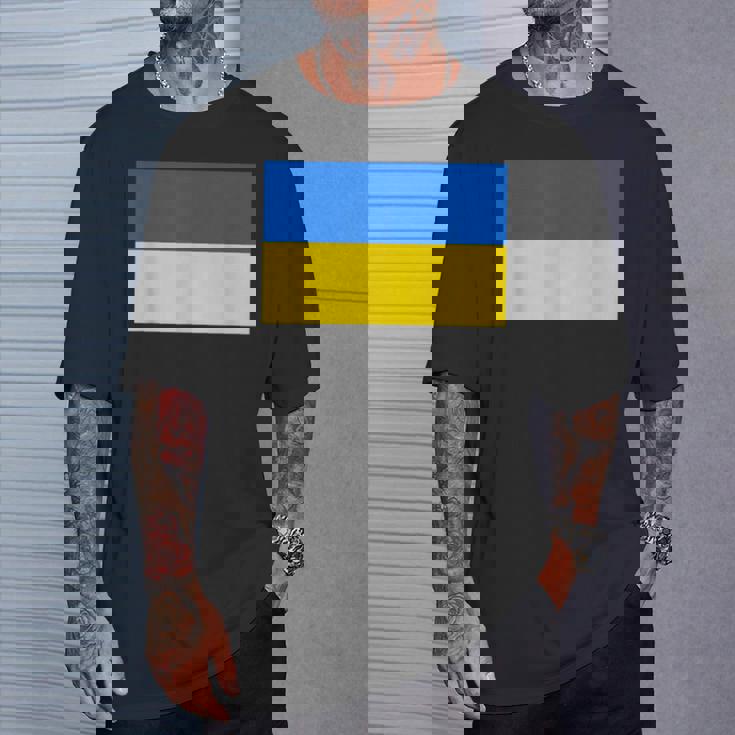 ウクライナ国旗デザイン Tシャツ 彼への贈り物