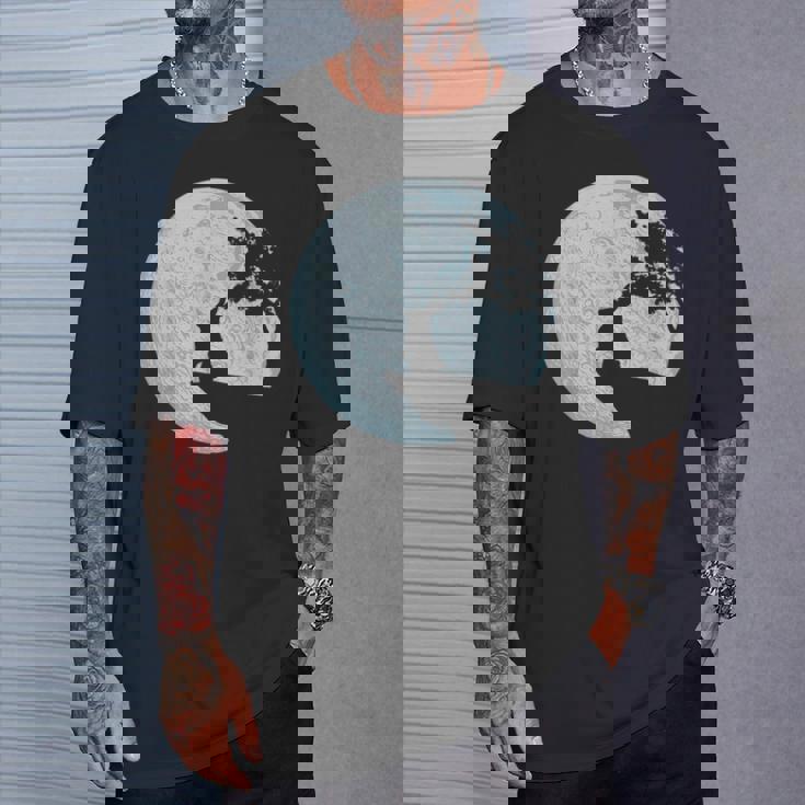 ウサギのギフトアイデア ウサギ 月 イースターバニー Tシャツ 彼への贈り物