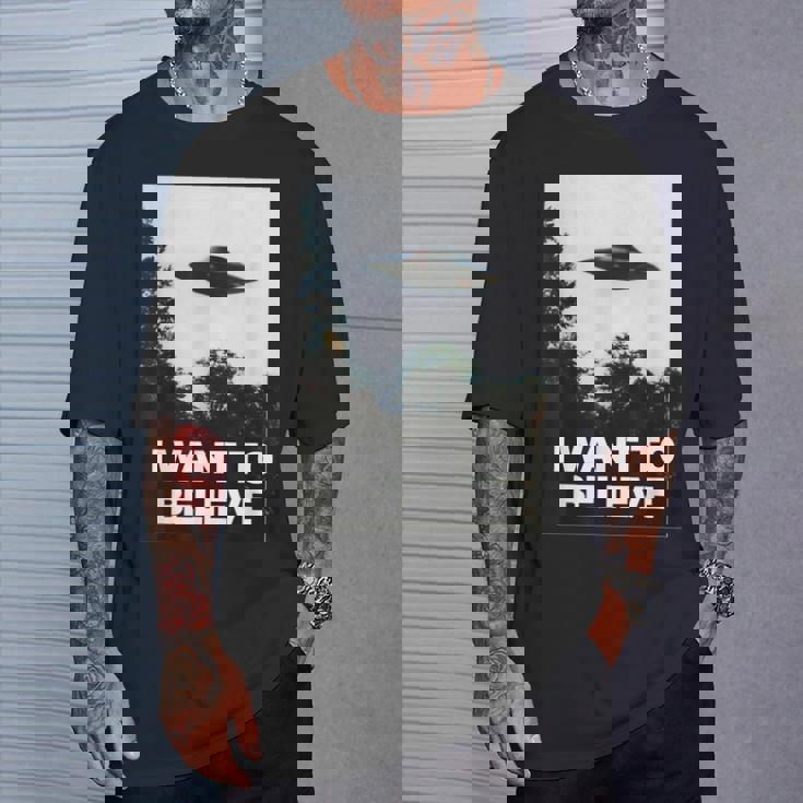 エイリアン Ufo ハンターシャツ I Want To Believe Tシャツ 彼への贈り物