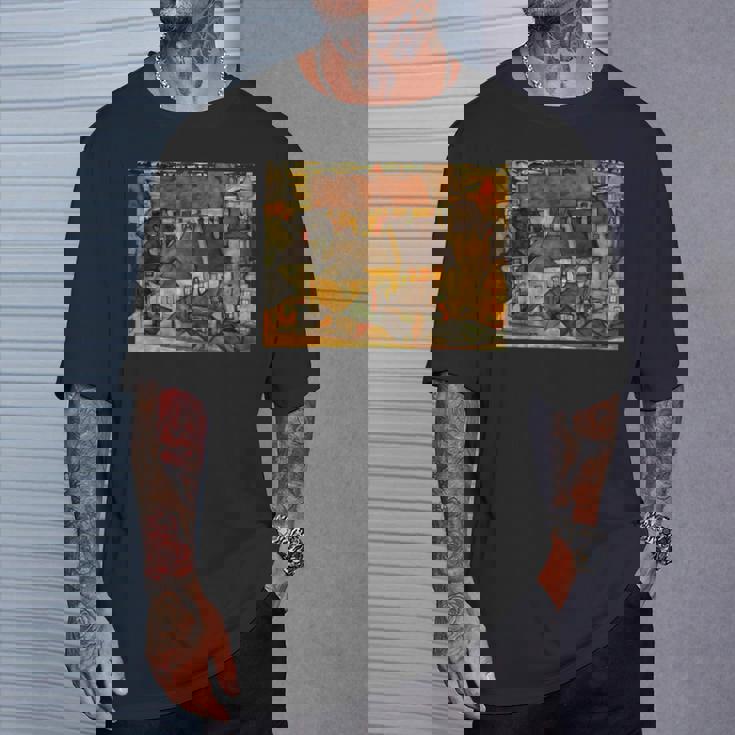 エゴン・シーレ作 イエロー・シティ 1914 Tシャツ 彼への贈り物