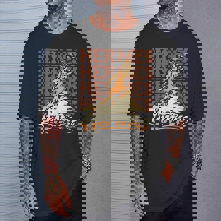 エルメス 素早いギリシャの商業とメッセージの神 Tシャツ 彼への贈り物