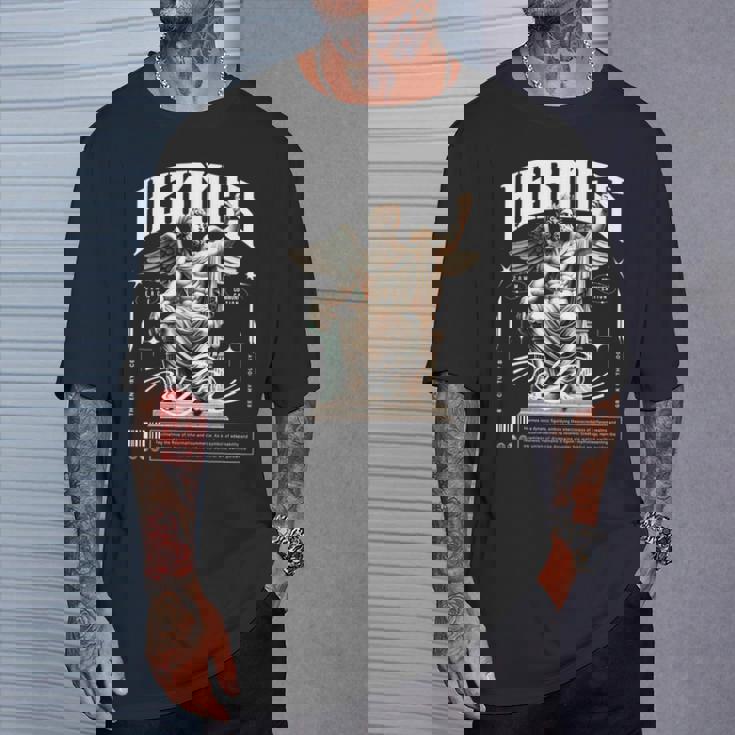 エルメス ギリシャ神像 ギリシャ神話 ストリートウェア 長袖tシャツ Tシャツ 彼への贈り物