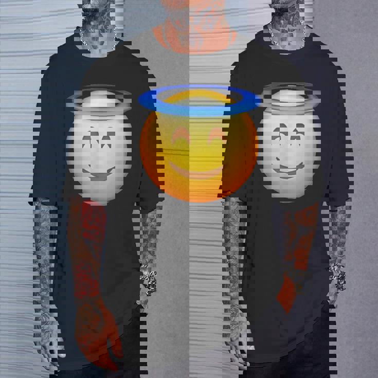 エンジェルスマイリー絵文字 Tシャツ 彼への贈り物