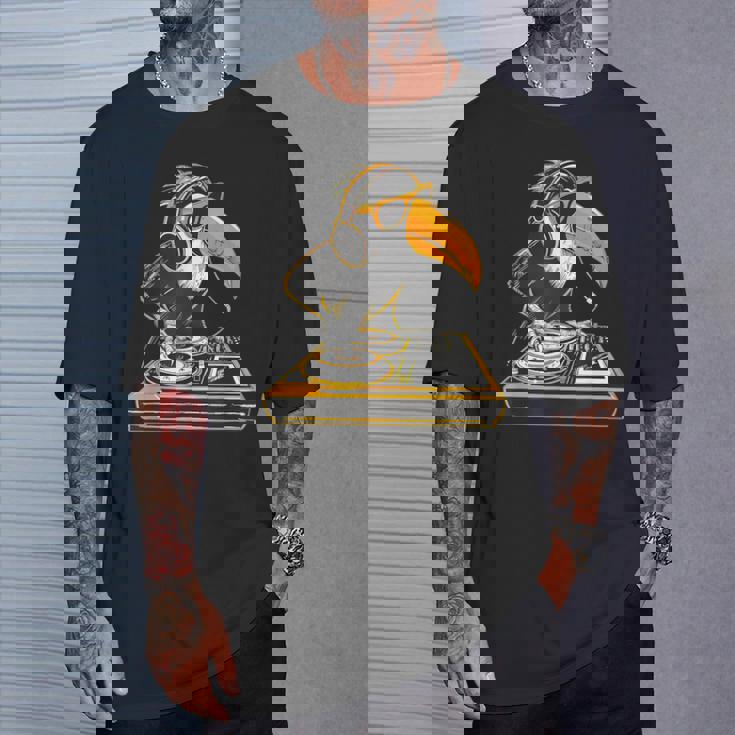 オオハシ Dj ターンテーブル Dj オオハシハウス ミュージック テクノ ビートメーカー Tシャツ 彼への贈り物