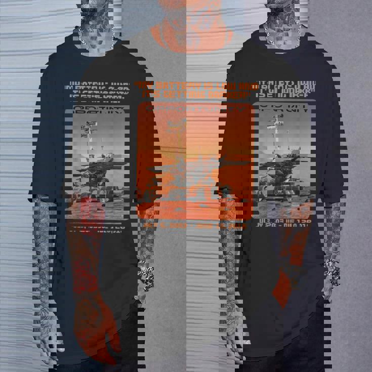 オポチュニティ 火星探査機 最後の言葉 Tシャツ 彼への贈り物