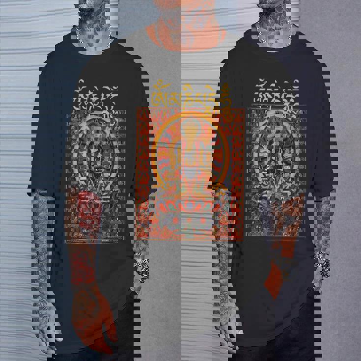 オム・マニ・ペメ・フム 六字大明呪 Tシャツ 彼への贈り物