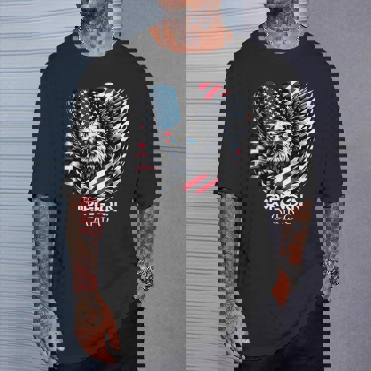 オレゴン州オハイオ州 7月4日 アメリカ国旗 Tシャツ 彼への贈り物