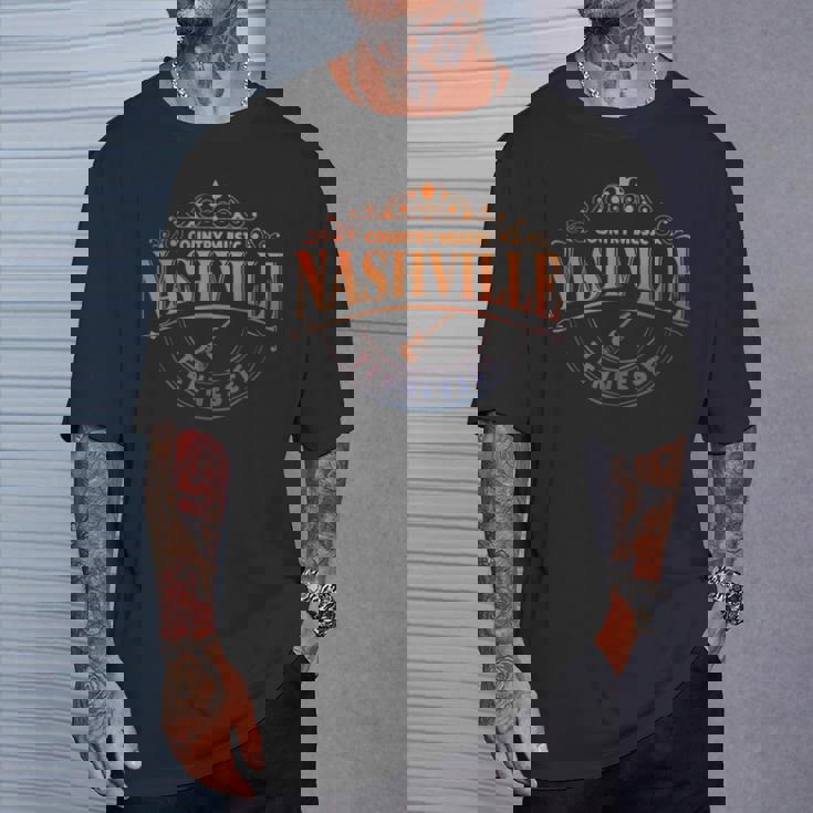 オンブレ カントリーミュージック テネシー州ナッシュビル バケーション お土産 Tシャツ 彼への贈り物