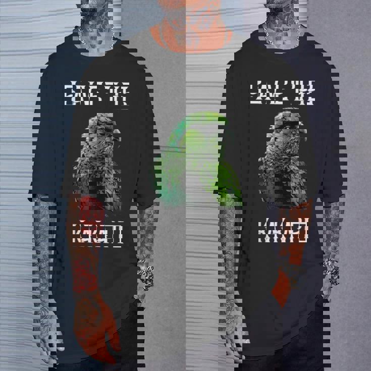 カカポ オウム ニュージーランド カカポ 鳥ave The Kakapo Tシャツ 彼への贈り物