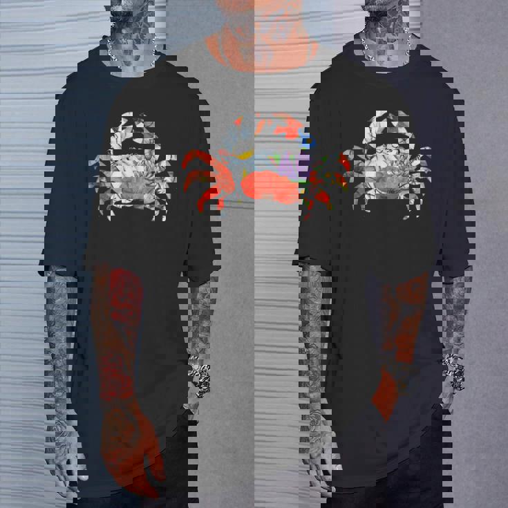 カニの花のグラフィック。 Tシャツ 彼への贈り物