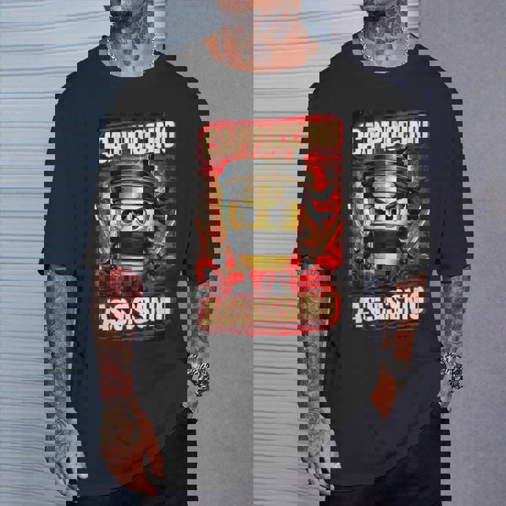 カプチーノ アサシーノ イタリアン ブレイン ミーム 日本語 忍者 Tシャツ 彼への贈り物