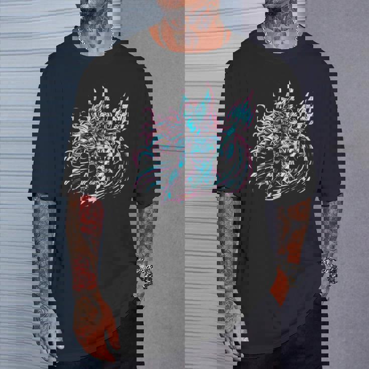 カラフル バイキング ブライトヴァルキリー 北欧神話 Tシャツ 彼への贈り物