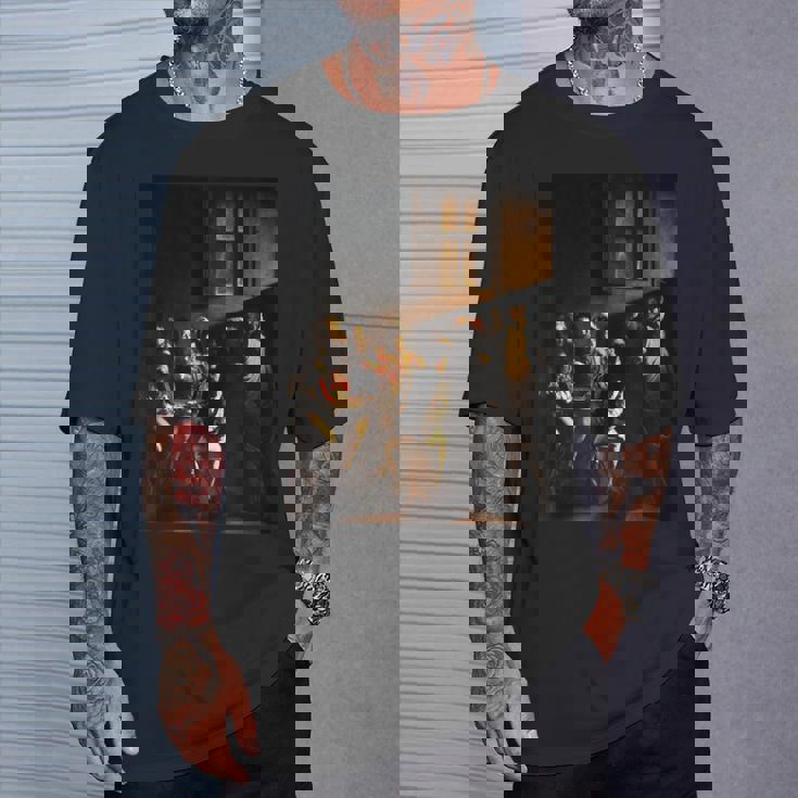 カラヴァッジョの聖マタイの召し Tシャツ 彼への贈り物