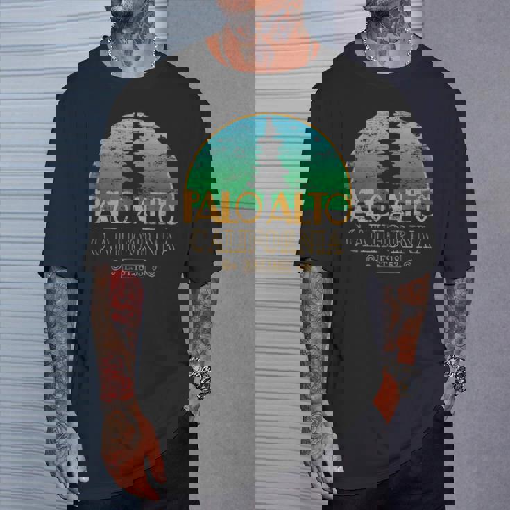 カリフォルニア州パロアルト-エルパロアルトツリー Tシャツ 彼への贈り物