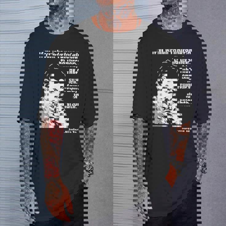 カルバン・ミラtシャツ ニコラ・テスラ Tシャツ 彼への贈り物