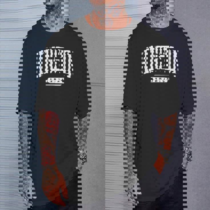 カレッジスタイル キングストン ジャマイカ お土産 ギフト Tシャツ 彼への贈り物